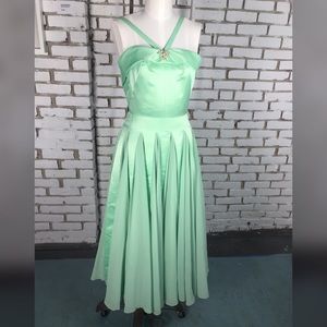 Iconic by Unique Vintage Dovima Mint Green Dress M